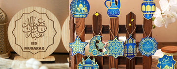 Eid and Ramadan decoration items made of wooden MDF