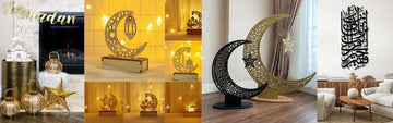 Ramadan home decoration checklist using wooden Islamic decor