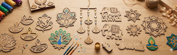wooden diwali decoration item