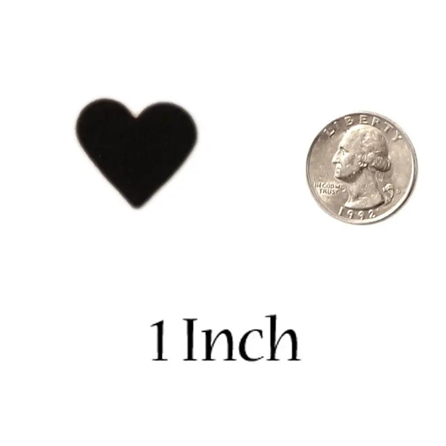 1 inch Felt Hearts 200pc - Mixed Color Pack - felt