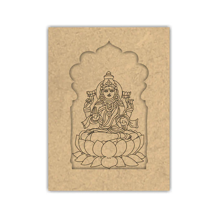 Pack of 2 Wooden Pre-Marked MDF Jharokha, Decorative