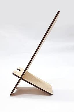 Haoser Pack of 2 Wooden Smartphone Stand, Cell Phone Holder. Universal Size for All Mobiles can Be Used in Office Or Home - Haoser