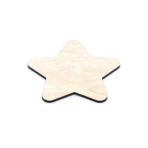 Haoser Wooden Coasters Shaped Blank Cutouts for Painting; Decoupage; Resin Art Work & Decoration - Set of 4 - Haoser