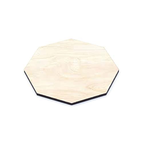Haoser Wooden Coasters Shaped Blank Cutouts for Painting; Decoupage; Resin Art Work & Decoration - Set of 4 - Haoser