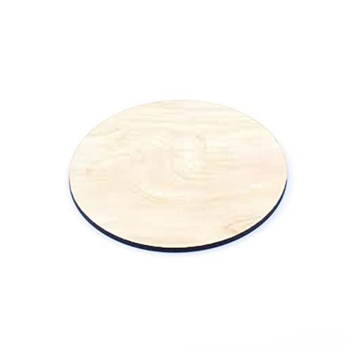 Haoser Wooden Coasters Shaped Blank Cutouts for Painting; Decoupage; Resin Art Work & Decoration - Set of 4 - Haoser
