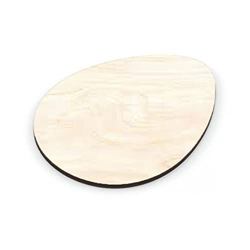 Haoser Wooden Coasters Shaped Blank Cutouts for Painting; Decoupage; Resin Art Work & Decoration - Set of 4 - Haoser