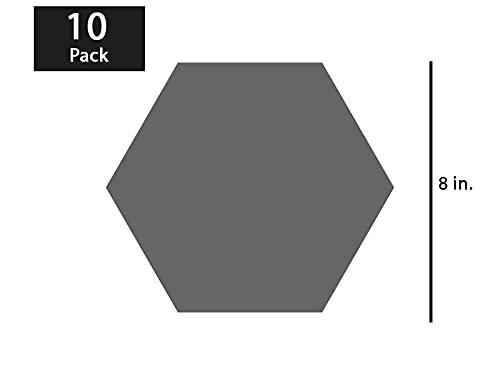 Haoser 10 Pcs Unfinished Wood Blank Hexagon Shape Board, 4mm Thick Wooden Cutout for DIY Craft Projects (HSR-BP4-HEXA_Beige_8IN) - Haoser