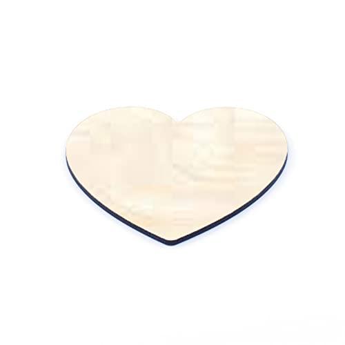 Haoser Wooden Coasters Shaped Blank Cutouts for Painting; Decoupage; Resin Art Work & Decoration - Set of 4 - Haoser