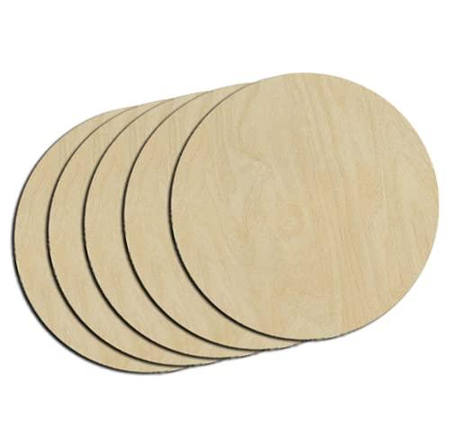 Haoser Unfinished Birch Plywood Blank Hexagon Shape, 4mm Thick Wooden Cutout for DIY Craft Projects - Haoser