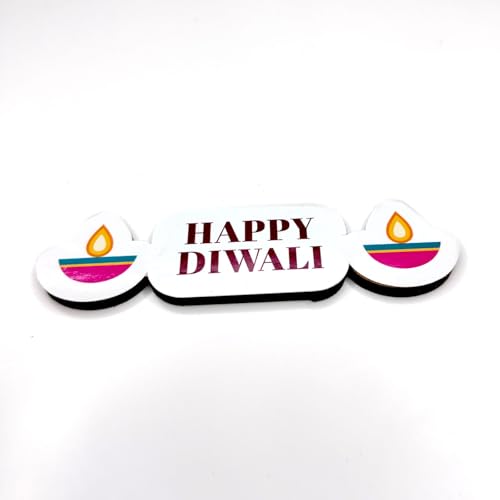 Haoser Wooden Hanging Deepak for Diwali Decoration Set of 9 Pcs