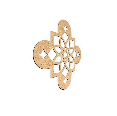 Haoser Birch Ply-3mm Wooden Panel for Room Divider/Partition, Wall Decor Pack of 1 Geometric Laser Cut Carved Panel  (Panle-17) - Haoser