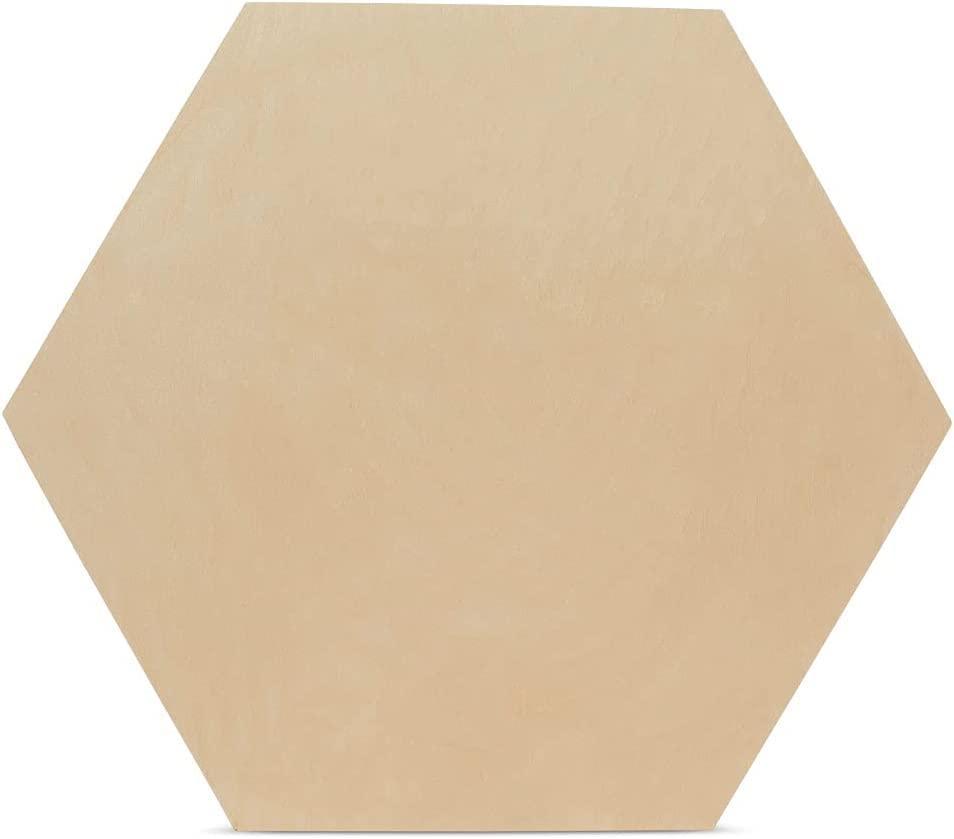 Haoser 10 Pcs Unfinished Wood Blank Shapes, 4mm Thick Wooden Cutout for DIY Craft Projects, Hanging Decorations, Panting - Haoser