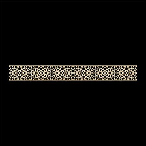 Haoser Corved Panel Geometric Wooden Panel, MDF Jali for Wall Decoration for Your Amazing Home - Haoser