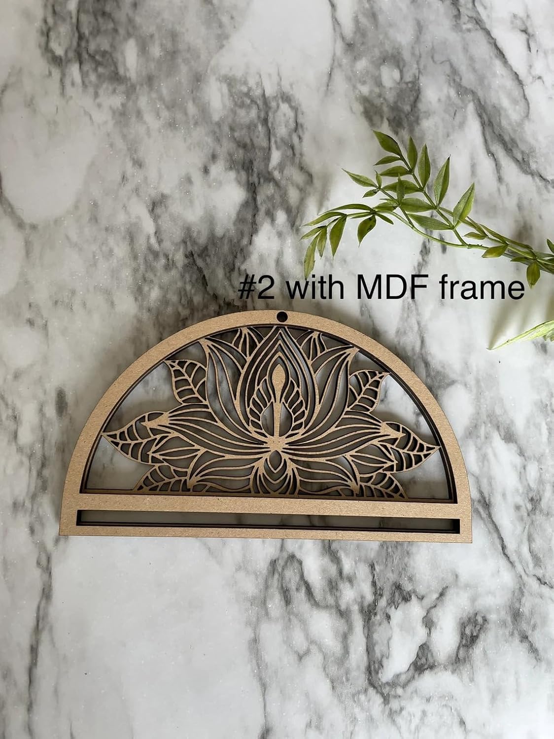 Wooden MDF Macrame Mandala Waves Lotus Geometric Blank Frames | DIY Craft Findings for Wall Hanging, Dreamcatcher, Macrame Art (Pack of 4 Styles, 6x4 Inch)