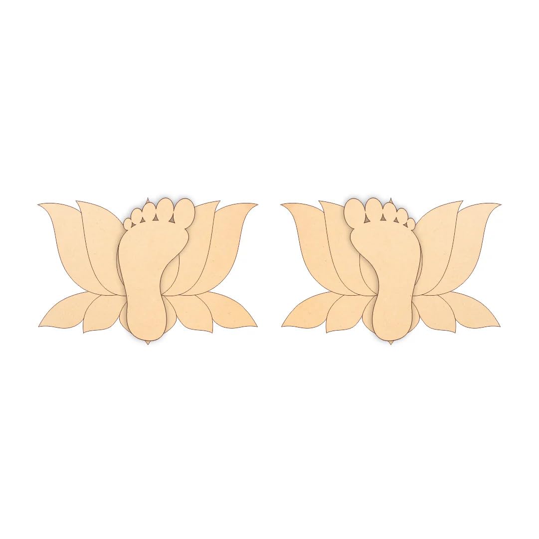 Wooden MDF Rangoli 10x10 Inch | DIY Base for Diwali Decoration & Mandala Art | Unfinished Craft Board | MDF Rangoli for Painting