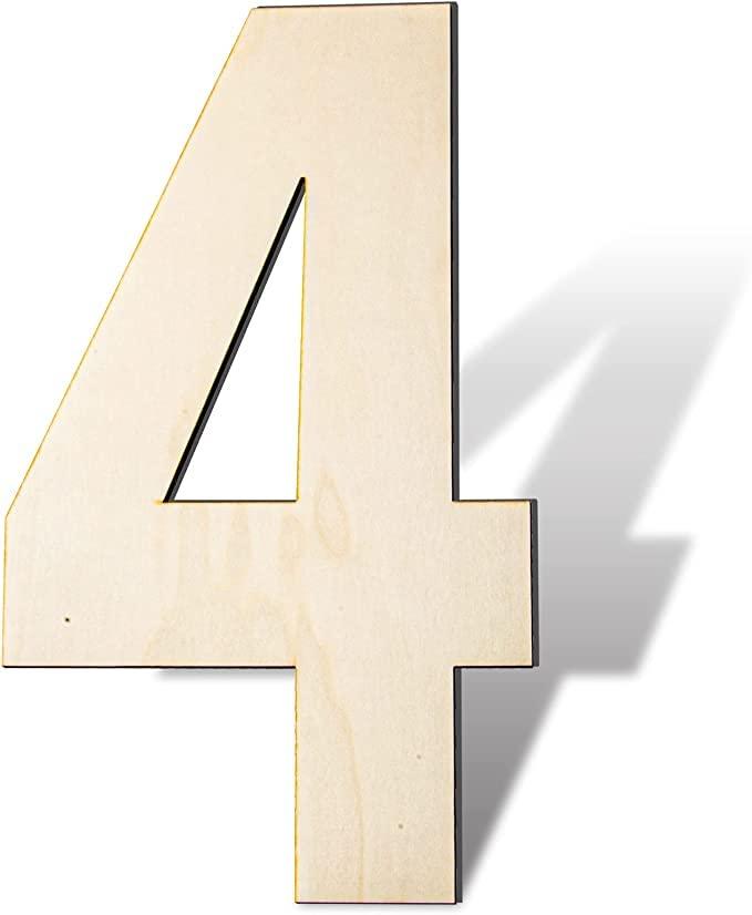 Haoser Blank Wooden Number Unfinished Wood Slices Sign Board for DIY Craft Projects Home Sign Wall Birthday Wedding Party Decoration,Wooden Numbers for Craft. - Haoser
