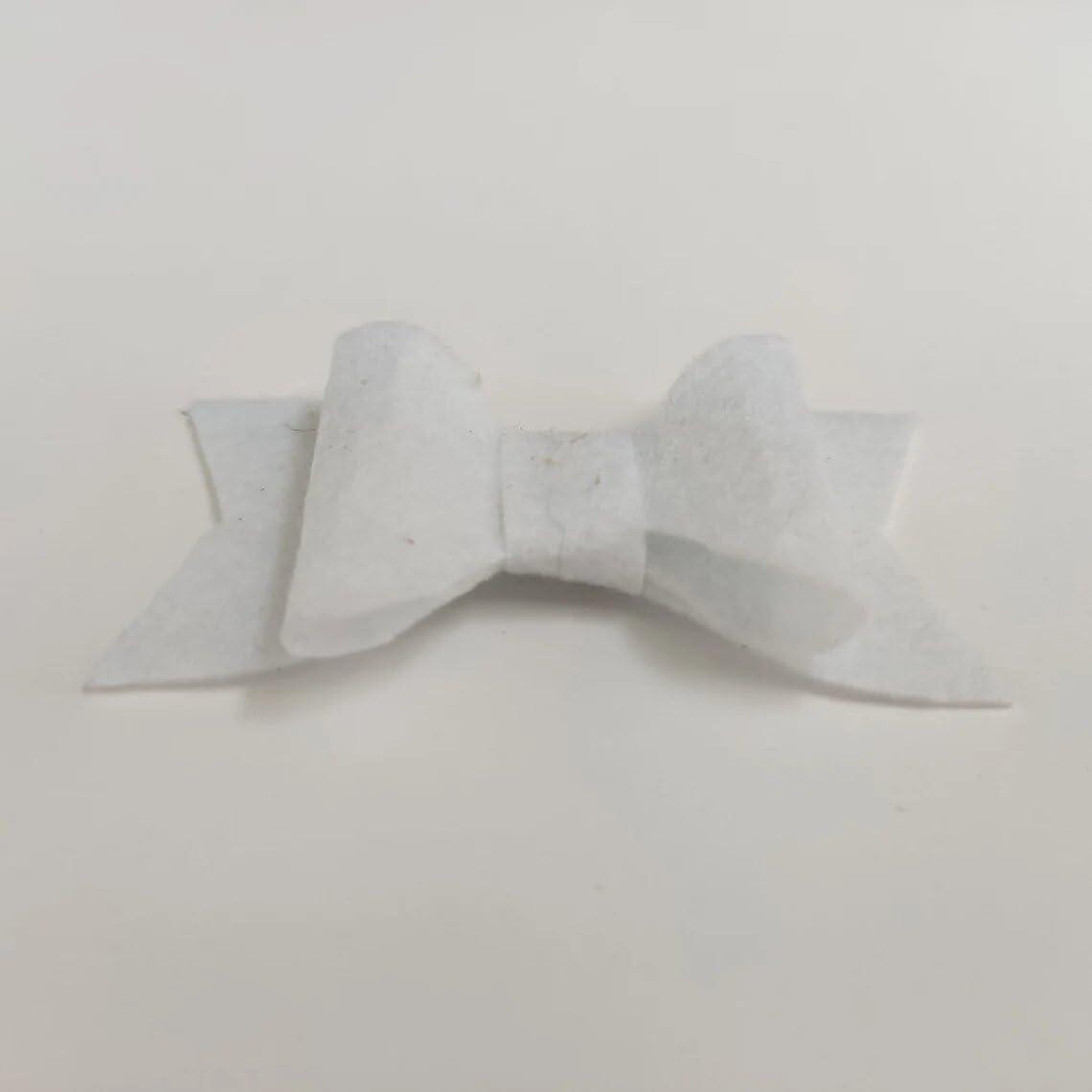 Haoser Felt Hair Bow for Headbands Crafts Felt Hair Ornaments