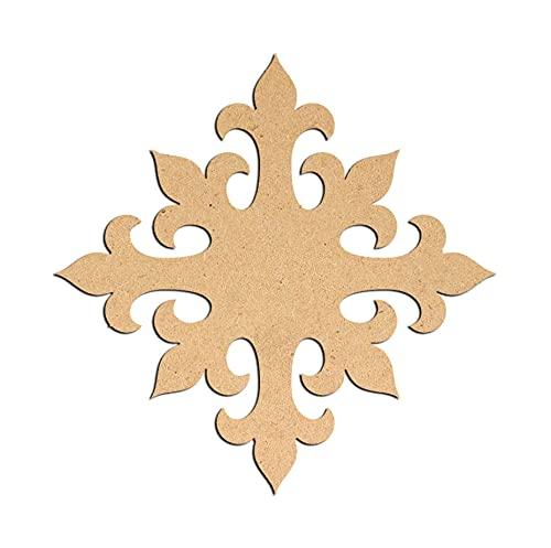 Haoser Birch Ply-3mm Wooden Panel for Room Divider/Partition, Wall Decor Pack of 1 Geometric Laser Cut Carved Panel  (Panle-16) - Haoser