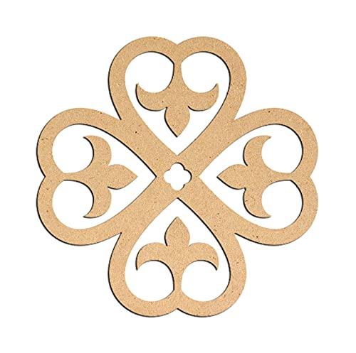Haoser Birch Ply-3mm Wooden Panel for Room Divider/Partition, Wall Decor Pack of 1 Geometric Laser Cut Carved Panel  (Panle-11) - Haoser