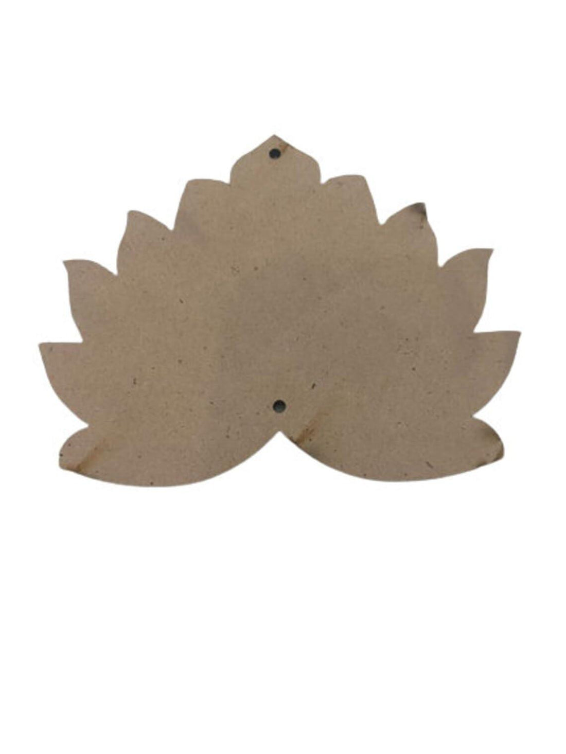 Haoser Pack of 12 MDF Pine Wood Lotus Cutouts for Art and Craft, Festival Decoration, DIY Project, and Making Rangoli| Lotus Wall Hanging cutoutl 4 Inch - Haoser