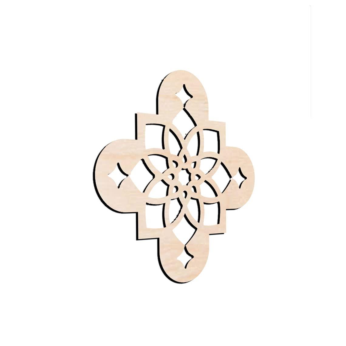 Haoser Pack of 1 Laser Cut Carved Panel for Room Partition/Divider Room, Wall Hanging (Square Panel-17) - Haoser