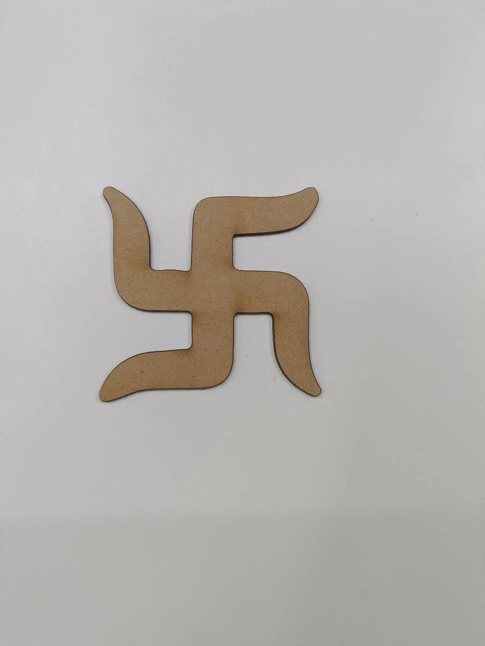 Haoser Pack 20 MDF swastik Cutout for Art and Craft, Diwali Decoration Item for Festivals,Wooden swastik Hangings Cutouts for Diwali Craft-3 Inch - Haoser