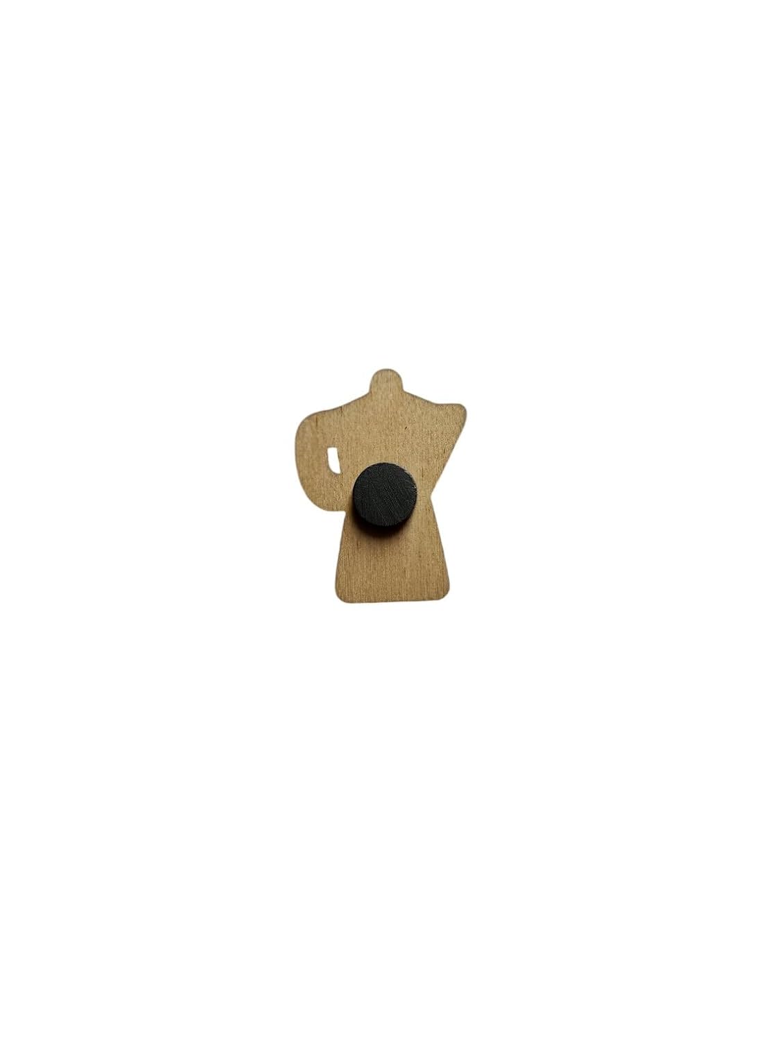 Wooden Coffee Fridge Magnets – Set of 10 Decorative Refrigerator for Kitchen