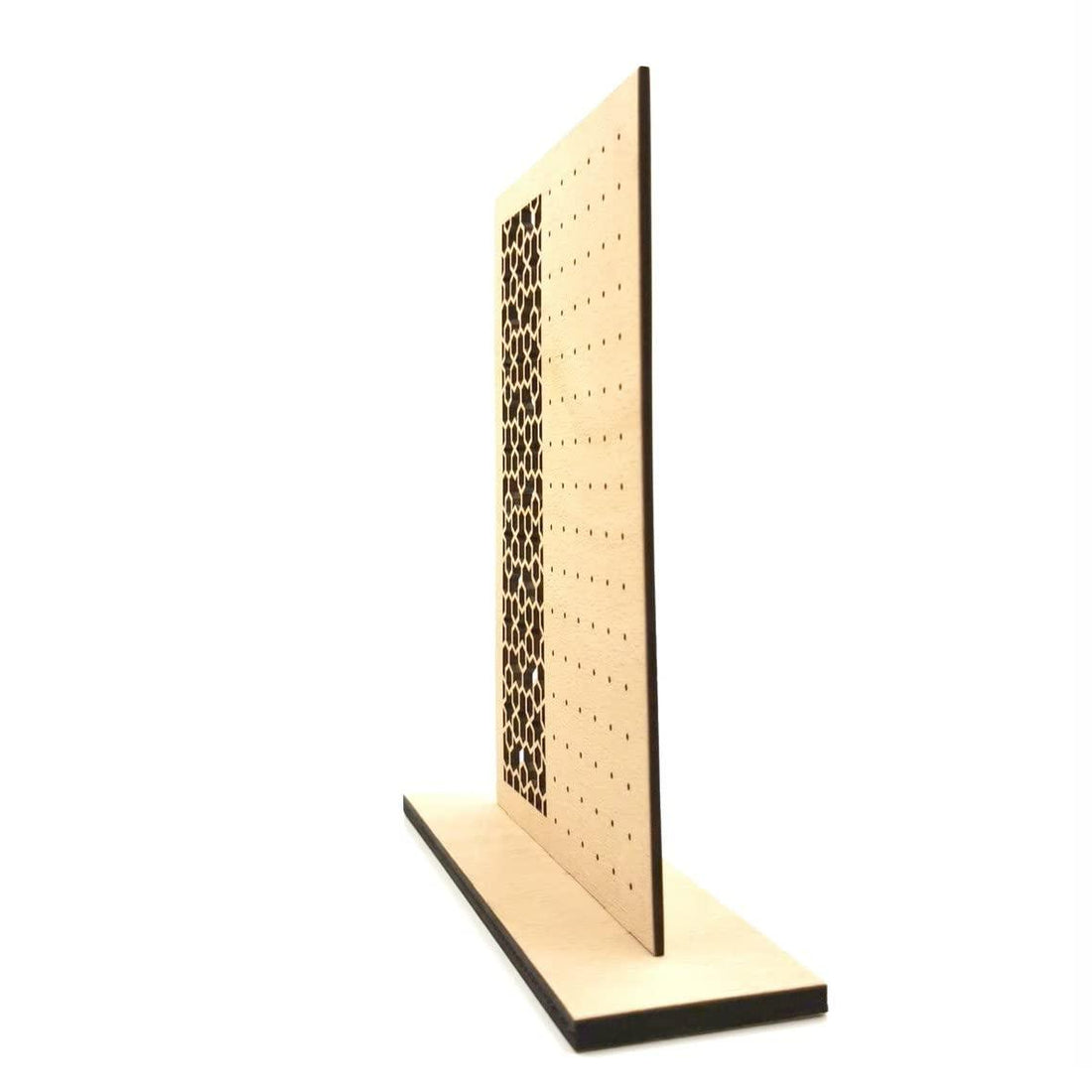 Haoser Wooden Earring Display Stand, Honeycomb Earring Organizer Earring Display Wood Hanging Jewelry Organizer for Stud Earrings (Earring Holder-3) - Haoser