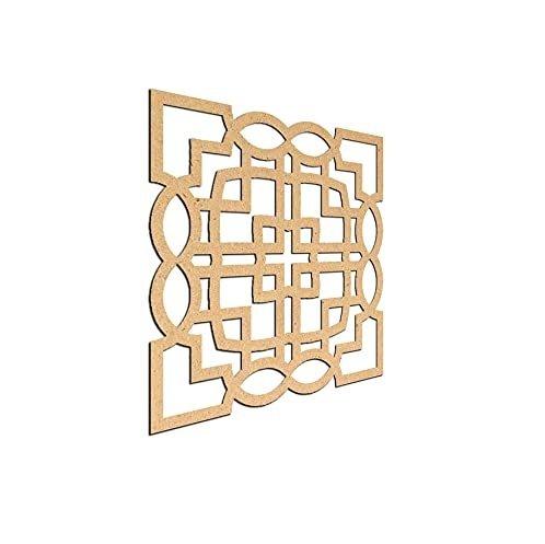 Haoser Birch Ply-3mm Wooden Panel for Room Divider/Partition, Wall Decor Pack of 1 Geometric Laser Cut Carved Panel  (Panle-6) - Haoser