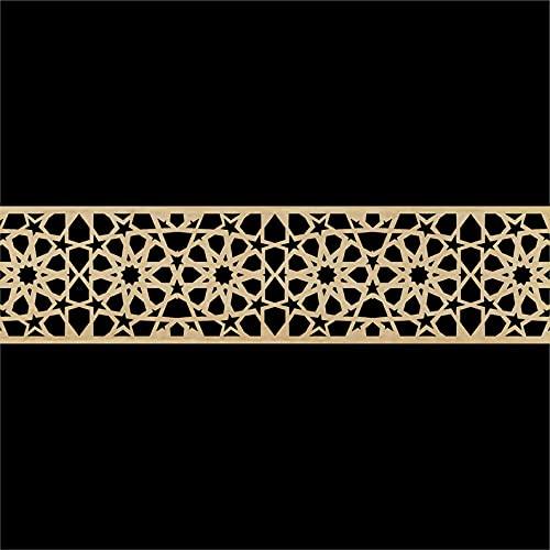 Haoser Corved Panel Geometric Wooden Panel, MDF Jali for Wall Decoration for Your Amazing Home - Haoser
