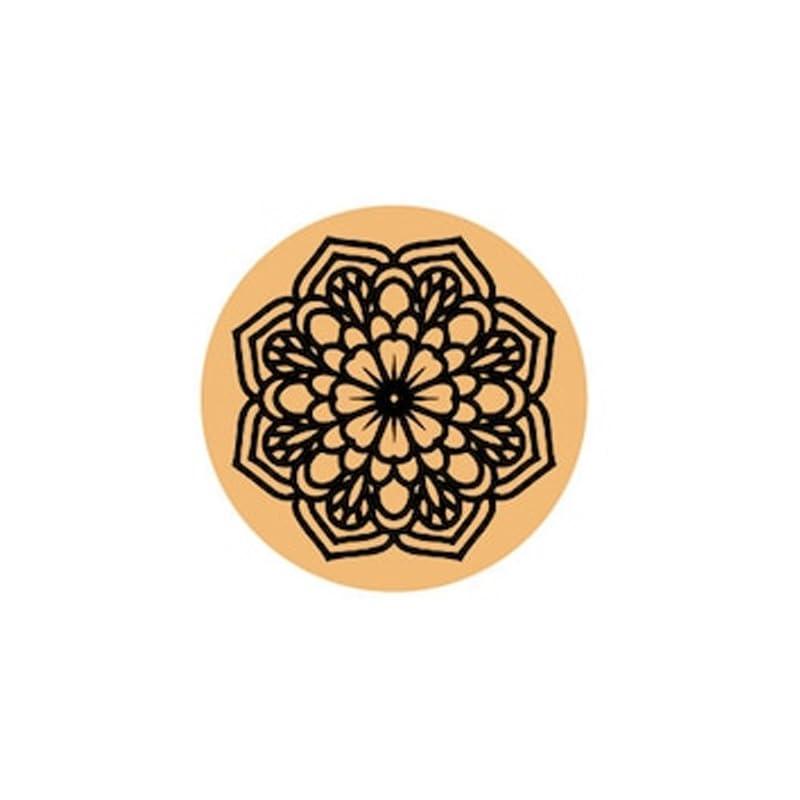 Curious Button Unfinished Wooden Mandala Coaster for DIY, 10cm Pack of 4 Round Wooden Pine MDF Cutouts Unfinished Engraved Coaster Cutouts, Painting Wood Craft, MDF Plains, DIY Art Work (Pattern-A) - Haoser