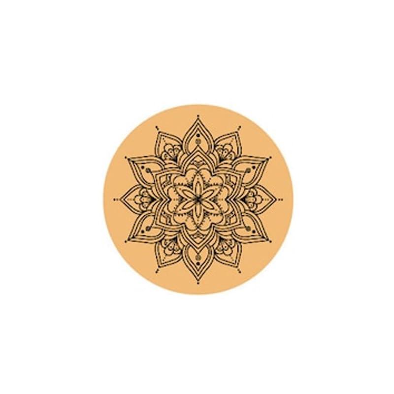 Curious Button Unfinished Wooden Mandala Coaster for DIY, 10cm Pack of 4 Round Wooden Pine MDF Cutouts Unfinished Engraved Coaster Cutouts, Painting Wood Craft, MDF Plains, DIY Art Work (Pattern-A) - Haoser