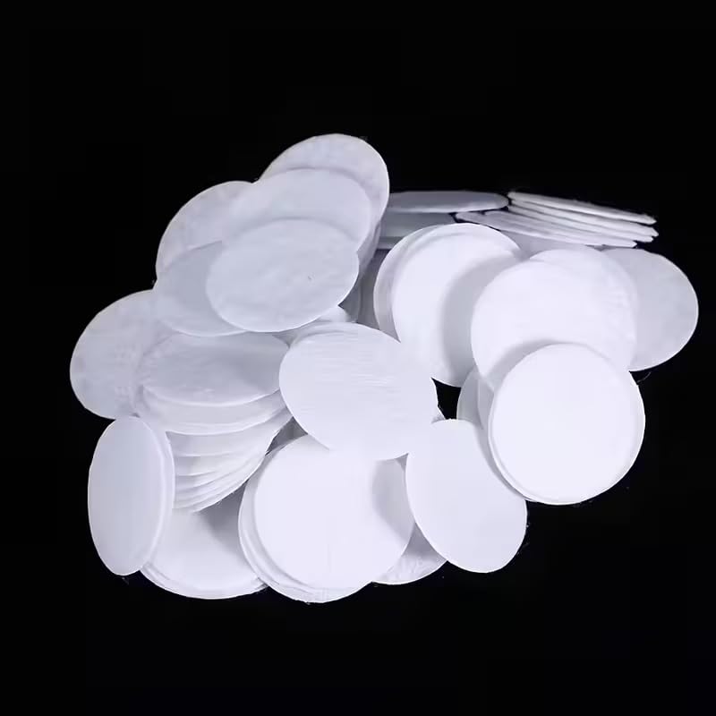 50 Pcs White Felt Round Pads for DIY Craft | Soft Fabric Felt Circles Flat Base for Decoration