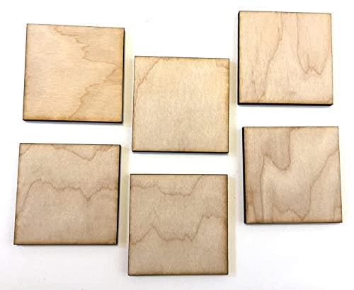 Haoser 10 Pieces Unfinished Crafts 10" Inch Wood Square, Holiday Craft Supplies, Wood Shape Sheets, Crafting Shapes - Haoser
