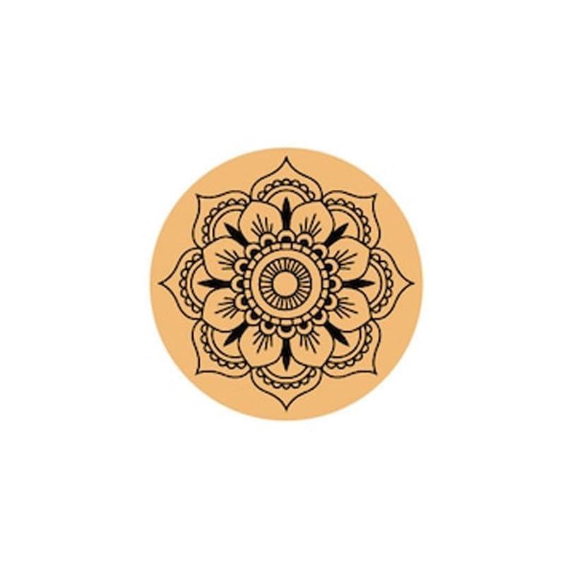 Curious Button Unfinished Wooden Mandala Coaster for DIY, 10cm Pack of 4 Round Wooden Pine MDF Cutouts Unfinished Engraved Coaster Cutouts, Painting Wood Craft, MDF Plains, DIY Art Work (Pattern-A) - Haoser