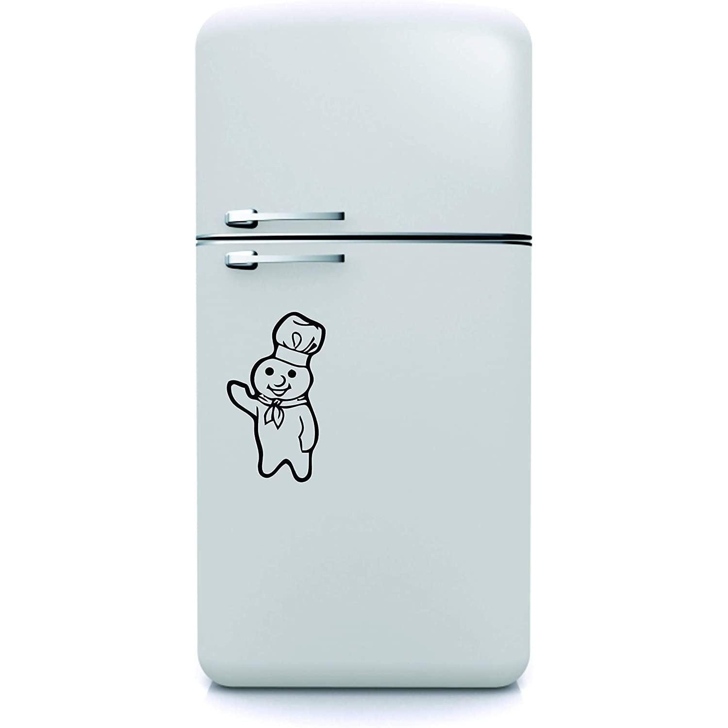 Haoser Pillsbury Doughboy Wall Decals for Walls/Pillsbery Dough-Boy Sticker Art/Kitchen Design Cooking Decor/Baking Vinyl Decal Dough Boy Cookies Rolls Size 10x10 inch - Haoser