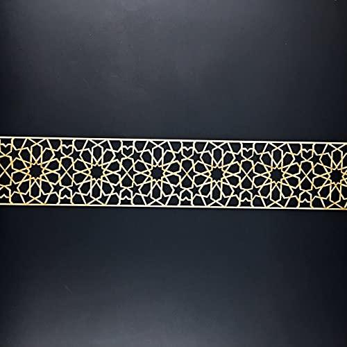 Haoser Corved Panel Geometric Wooden Panel, MDF Jali for Wall Decoration for Your Amazing Home - Haoser