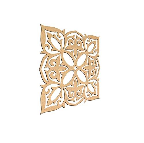 Haoser Birch Ply-3mm Wooden Panel for Room Divider/Partition, Wall Decor Pack of 1 Geometric Laser Cut Carved Panel  (Panle-10) - Haoser