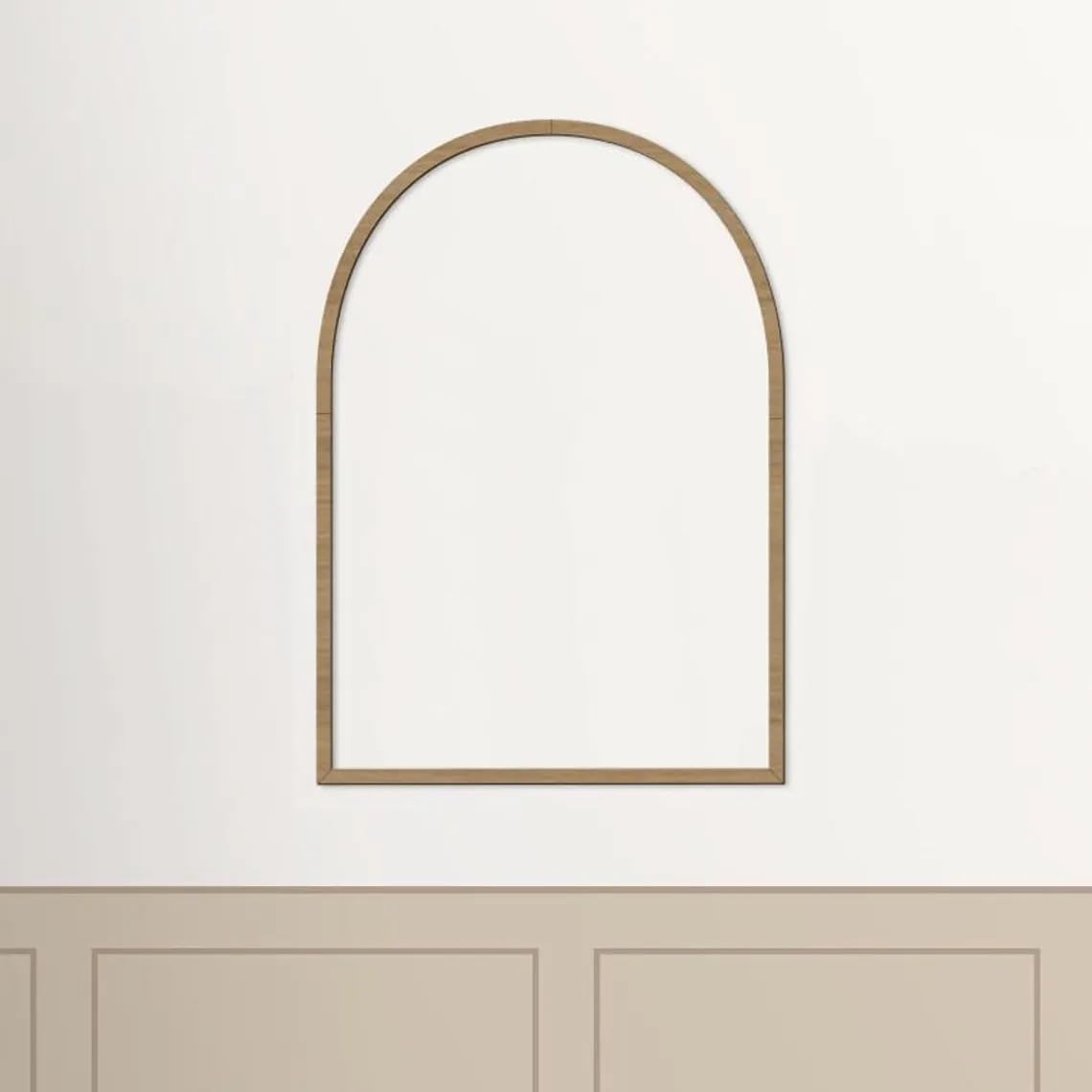 Wooden Arch Wall Molding | Decorative Arch Shaped Wooden Panel for DIY Wall Decor