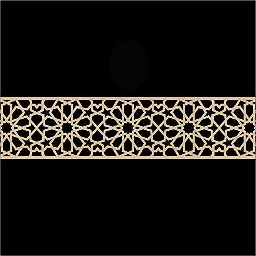 Haoser Corved Panel Geometric Wooden Panel, MDF Jali for Wall Decoration for Your Amazing Home - Haoser