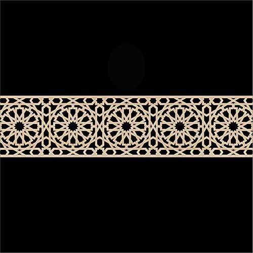 Haoser Corved Panel Geometric Wooden Panel, MDF Jali for Wall Decoration for Your Amazing Home - Haoser