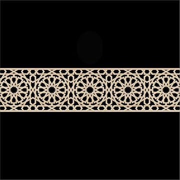 Haoser Corved Panel Geometric Wooden Panel, MDF Jali for Wall Decoration for Your Amazing Home - Haoser