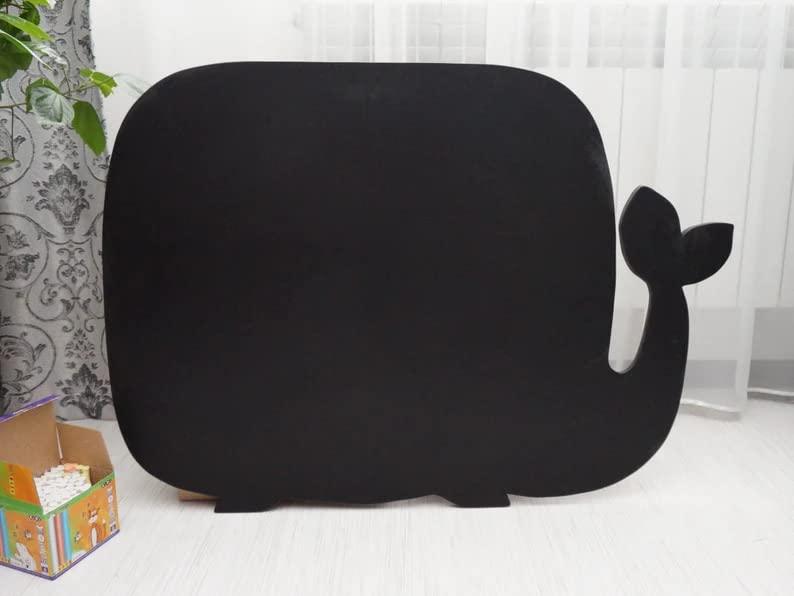 Haoser Wooden Black Board Slate for Kids, Slate Board for Kids, Decoration, Kitchen, Writing, Drawing, and Play Chalkboard Sign, Kids Room Chalkboard - Haoser