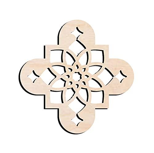 Haoser Birch Ply-3mm Wooden Panel for Room Divider/Partition, Wall Decor Pack of 1 Geometric Laser Cut Carved Panel  (Panle-17) - Haoser
