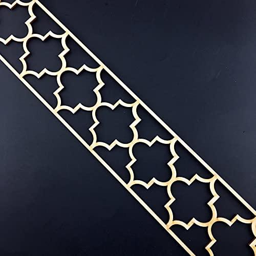 Haoser Corved Panel Geometric Wooden Panel, MDF Jali for Wall Decoration for Your Amazing Home - Haoser