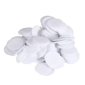 50 Pcs White Felt Round Pads for DIY Craft | Soft Fabric Felt Circles Flat Base for Decoration