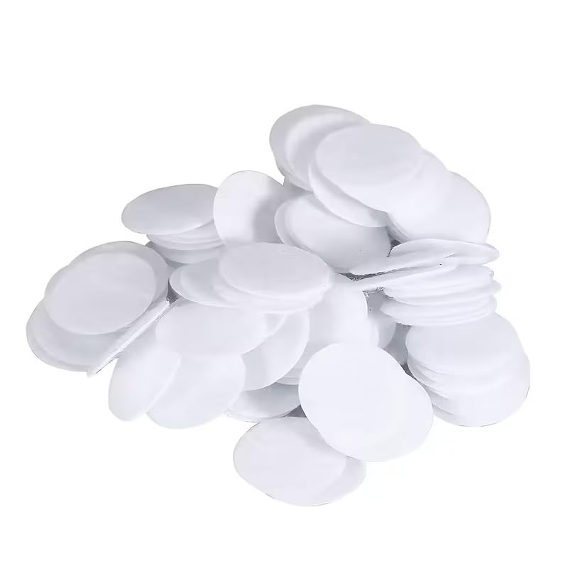 50 Pcs White Felt Round Pads for DIY Craft | Soft Fabric Felt Circles Flat Base for Decoration