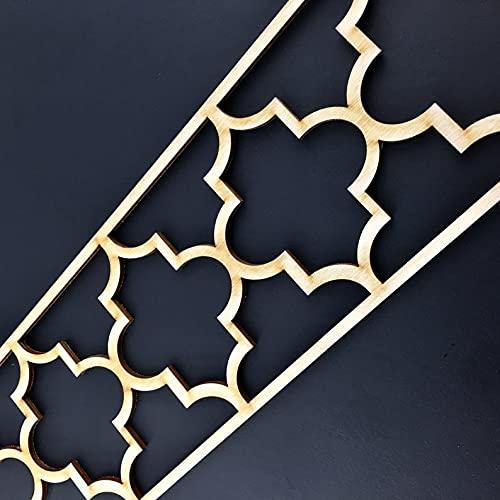 Haoser Corved Panel Geometric Wooden Panel, MDF Jali for Wall Decoration for Your Amazing Home - Haoser