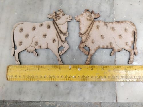 Haoser 10 Pcs Lotus MDF Cutout for Art and Craft