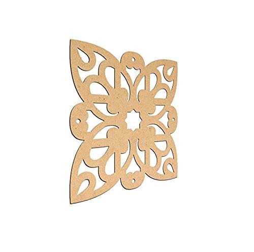 Haoser Birch Ply-3mm Wooden Panel for Room Divider/Partition, Wall Decor Pack of 1 Geometric Laser Cut Carved Panel  (Panle-15) - Haoser